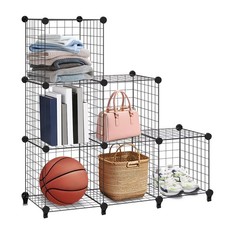 6 Cube Wire Mesh Storage Shelf