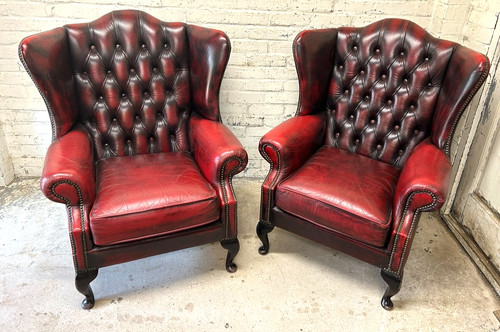 Pair red oxblood - red,