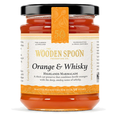 Wooden spoon orange and - wooden,