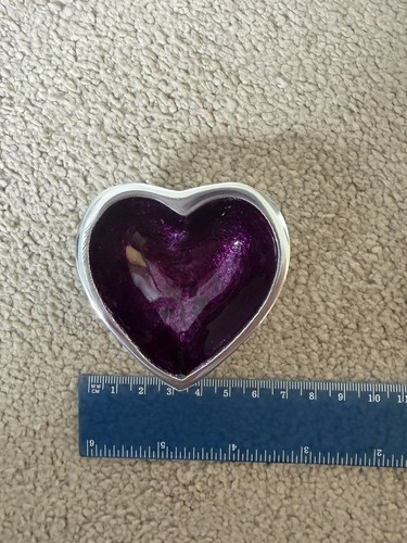 Heart shaped purple trinket - purple,