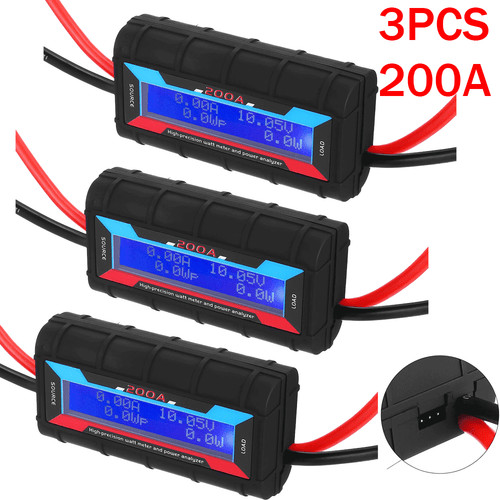 3pcs 200a lcd digital - lcd,