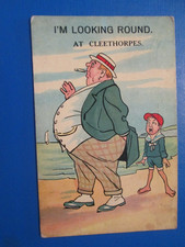 Postcard - I'm looking round at CLEETHORPES (Posted 1915 Glenco Series)