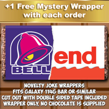 Wanka Chocolate Bar Wrapper Novelty Joke Funny Rude Dad Wonka Christmas Xmas