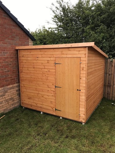 8x6 wooden garden - wooden, shed