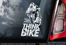 THINK BIKE! - Valentino Rossi Car Sticker -Doctor #46- PROCEEDS TO CHARITY - V01