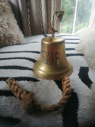 Antique brass titanic bell - antique,