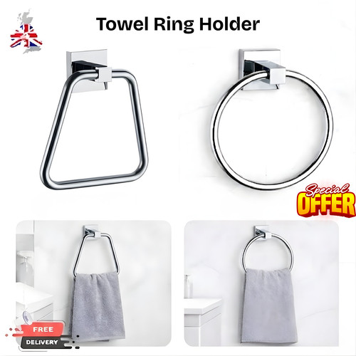 Hand towel ring round holder - ring,