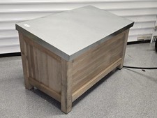 Outdoor Wooden Storage Box Small (Spruce Wood) for Garden, free delivery