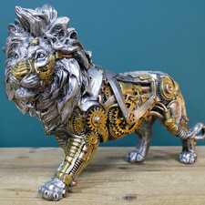 Steampunk Lion Ornament Figure