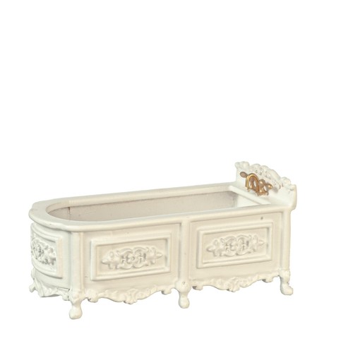 Dolls house bath tub white - bath,