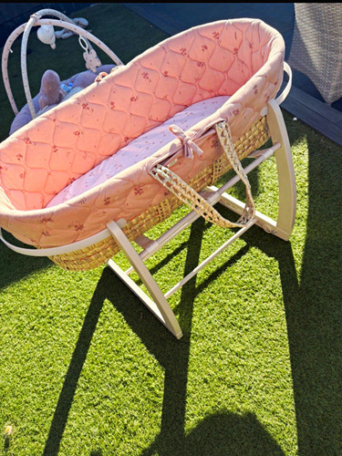 Mamas papas pink oval moses - mamas, &