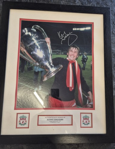 Kenny dalglish signed framed - signed, &