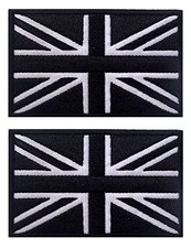 Pair black british flag - of,