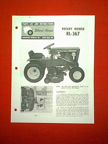 Wheel horse mower deck - wheel,