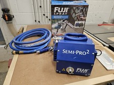 Fuji Semi-Pro 2 HVLP Spray System Blue/Silver (2202) With Gun And Hose