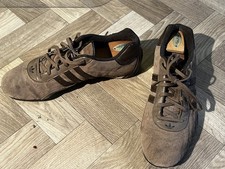 RARE Vintage 2005 Team Adidas Goodyear Racer Driving Trainers Brown UK 10 1/2 