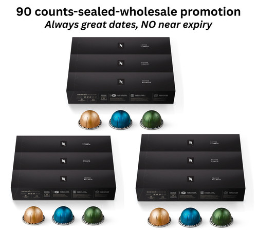 Count nespresso capsules - 90,