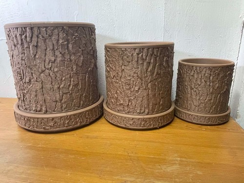 Bark plant pot - bark,