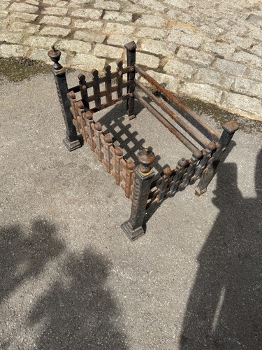 Cast iron fire - fire, grate