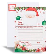 Letter To Santa with Envelope Father Christmas Kid Children Cute Novelty XMAS 