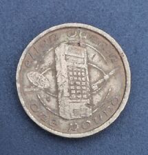 1994 Isle Of Man -Mobile Phone Ellan Vannin Vintage £1 Coin One Pound Circulated