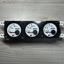 Nismo Triple Gauge Meter WhIte For: Nissan Skyline R32 GTR BNR32 Jdm 1989-1994