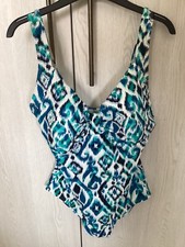 Bonmarche Aztec Print Padded Cup Swimming Costume Size 14