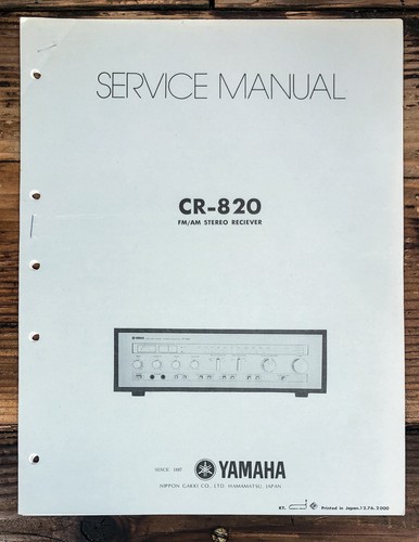 Yamaha 820 receiver service - cr-820,