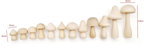 12x small unfinished - 12x, wooden
