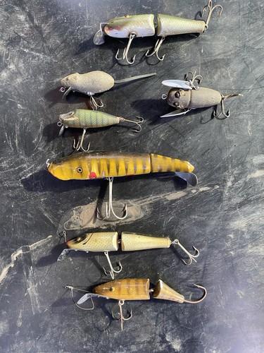 Antique fishing lures lot - antique,