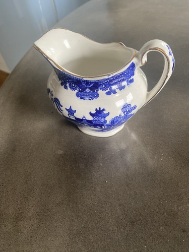 Burleigh ware willow milk jug - burleigh,