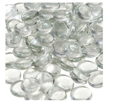 Glass Pebbles Beads Button