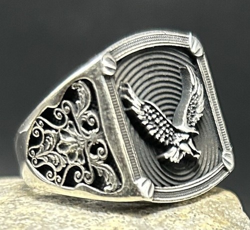 Eagle ring men - eagle,