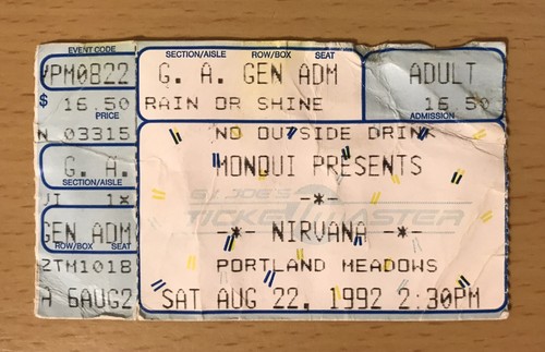 1992 nirvana nevermind tour - 1992,