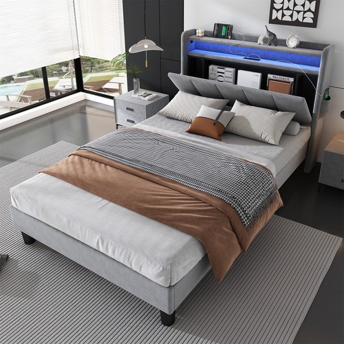 Upholstered platform bed 3ft - upholstered,