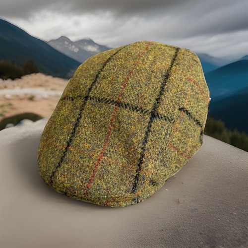 Wool tweed hat flat - tweed, ~