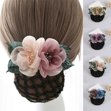 1Pc Flower Bun Net Snood Hair