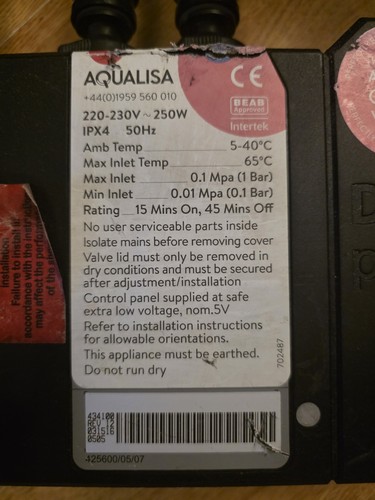 Aqualisa pumped digital - aqualisa,