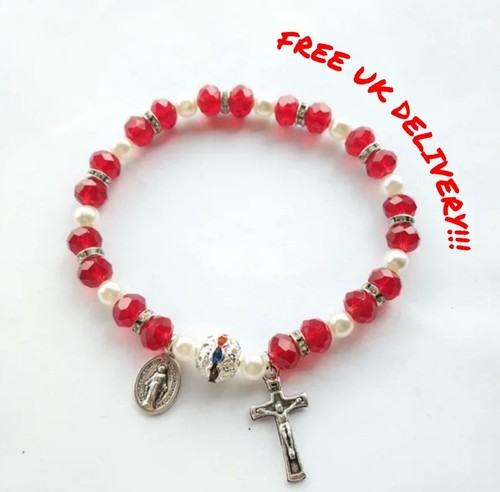 Crystal rhinestone red - rhinestone, rosary