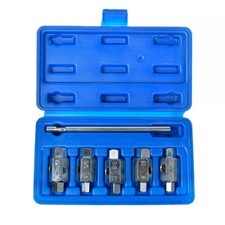 6PCS CAR OIL DRAIN PLUG KEY SET SUMP / GEARBOX & DIFF / FILLER PLUG WRENCH TOOLS