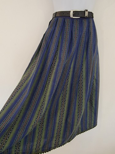 Vintage skirt midi striped - vintage,