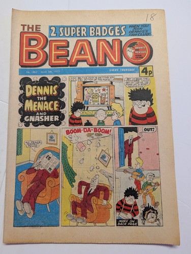 Beano comic 1807 - march, 5th