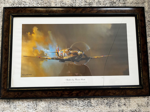 Spitfire painting barrie a - spitfire,