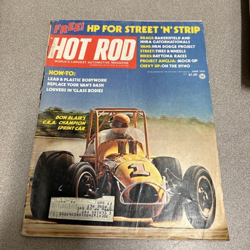 Hot rod magazine 1975 june - magazine, /