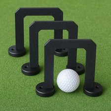 Puttout Golf Gate Bridge Putting Practice Training Aid Set Of 3 | 50mm 60mm 70mm