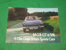 MGB GT & V8 "The Great British Sports Cars" 1973/4 16 page brochure
