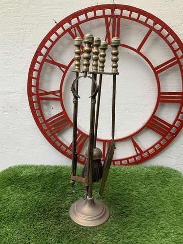 Vintage brass companion set - vintage,