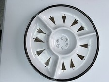 Food Serving Plate Tray Platter Round 33cm Tree Xmas - 4 Compartments Party