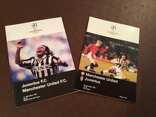 Champions League 96/97 Man Utd v Juventus Home & Away Programmes + Ticket