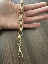 9ct XL tulip bracelet gold filled 9 inch